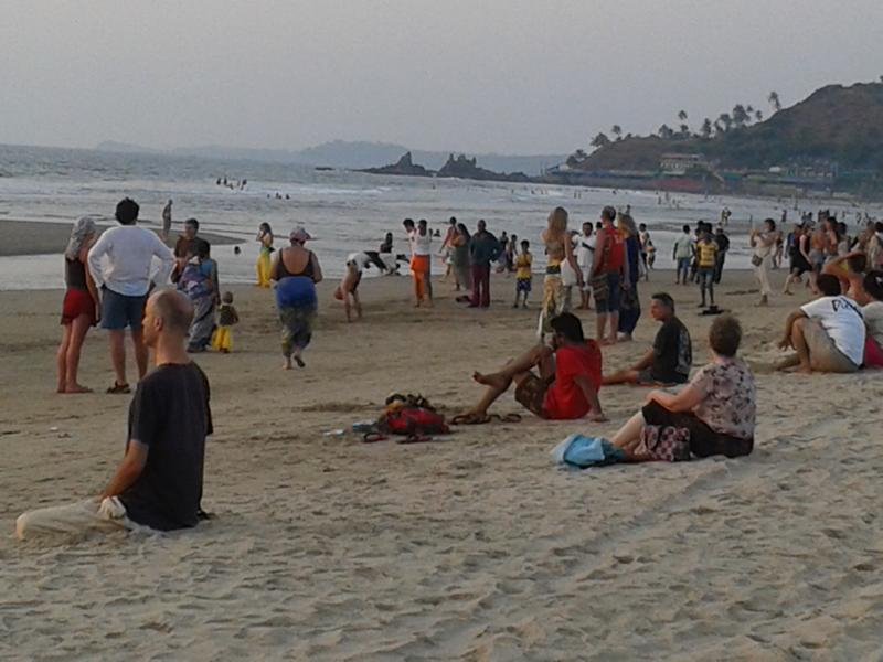 Sonnenuntergang am Arambol Beach