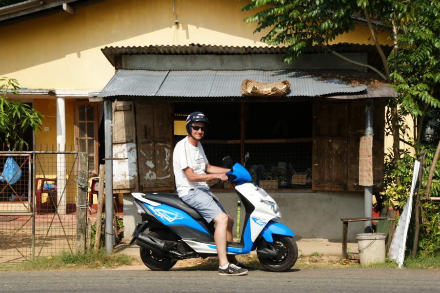 Mit dem Scooter unterwegs
