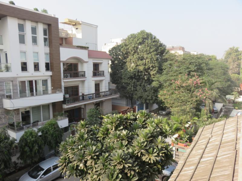 Blick aus unserem Appartement in Defence Colony